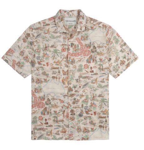 Tori Richard Destinations S/S Shirt / Natural