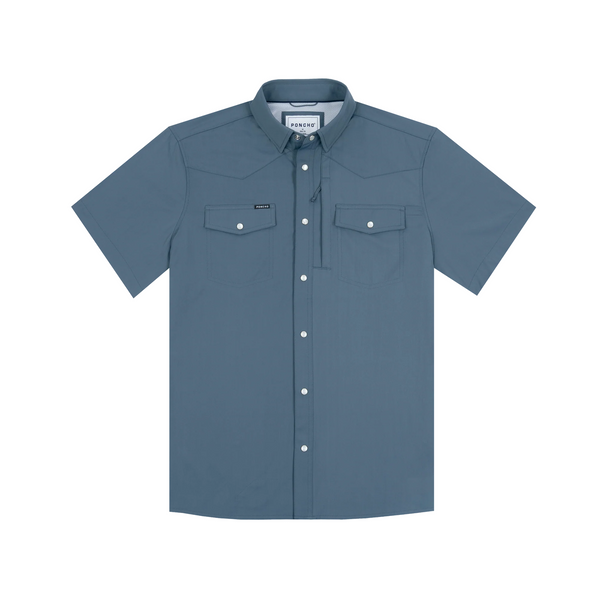 Poncho Men's Short Sleeve Western Shirt