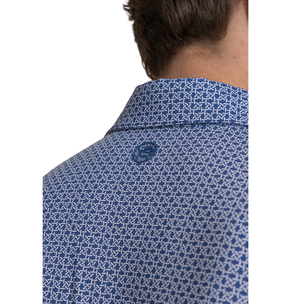 Southern Tide Men's Driver Weaving Around Polo / Nautical Blue