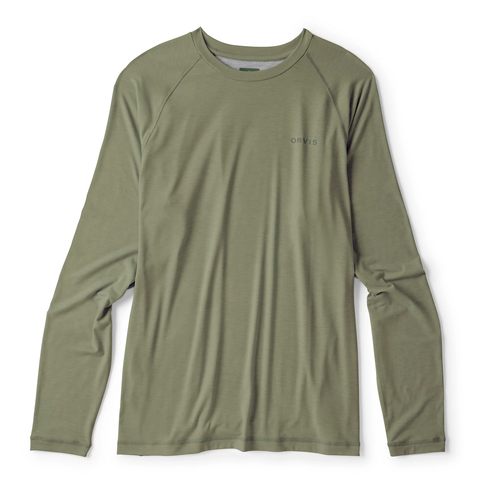 Orvis Men's Dricast LS Crew / Tarragon