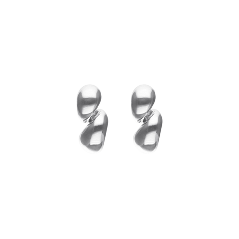 Uno de 50 Essentia Chunky Double Teardrop SP Earrings