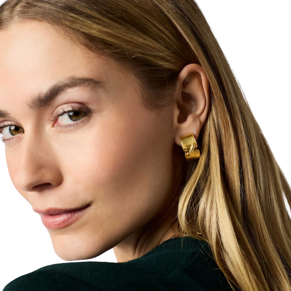 Julie Vos Essex Gold Tone Hoop Earrings