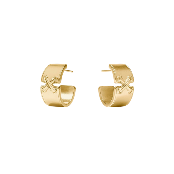 Julie Vos Essex Gold Tone Hoop Earrings
