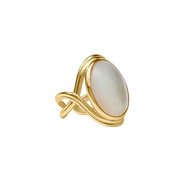 Julie Vos Essex Mother of Pearl Statement Ring