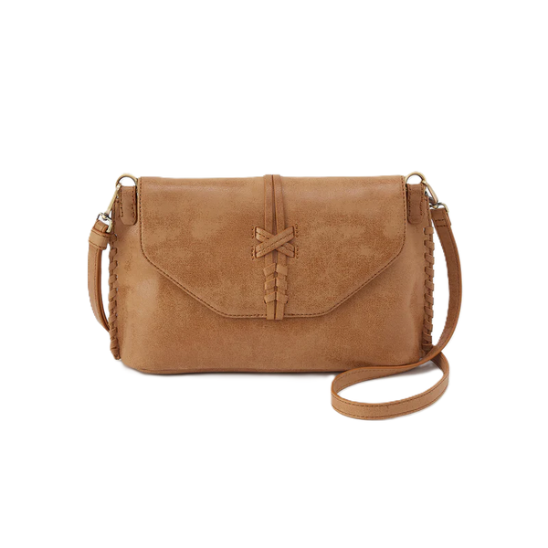 Hobo Expedition Leather Shoulder Crossbody Purse / Whiskey