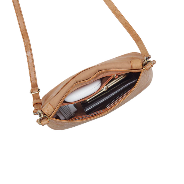 Hobo Expedition Leather Shoulder Crossbody Purse / Whiskey