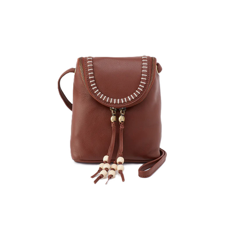 Hobo Fern Crossbody Leather Purse / Cocoa Bean