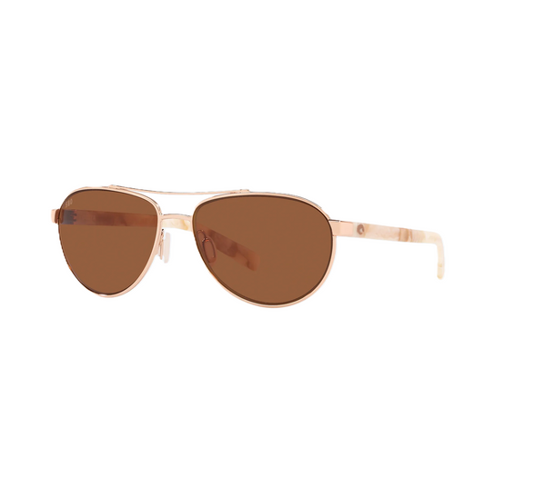 Costa Del Mar Fernandina Sunglasses - Shiny Rose Gold/Copper 580G