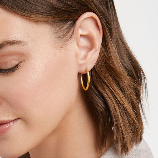 Julie Vos Fleur -de-Lis 2 in 1 Gold Earrings