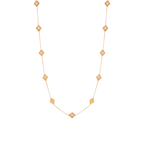 Julie Vos Florentine Demi Delicate Station Gold Necklace
