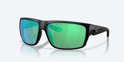 Costa Del Mar Fly Line Sunglasses - Matte Black / Green Mirror 580G