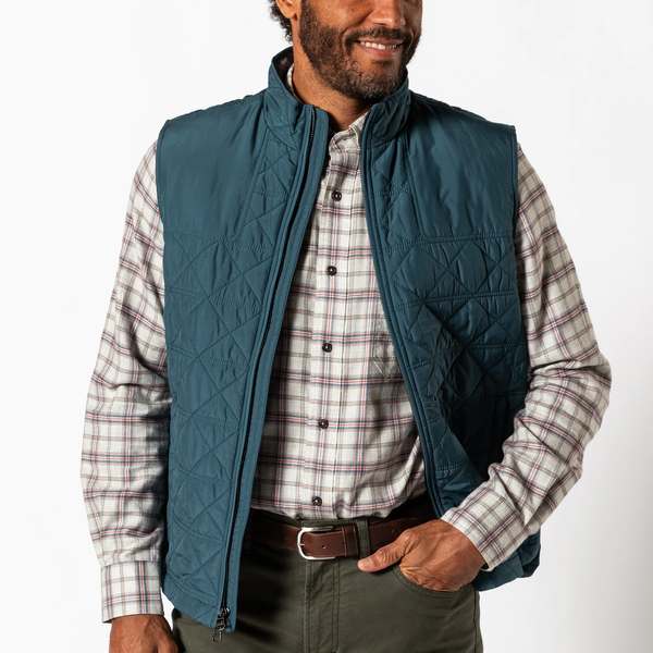 Duck Head Men's Fremont Sport Performance Quilted Vest / Orion Blue