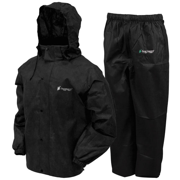 Frogg Toggs Men's Classic All-Sport Rain Suit / Black