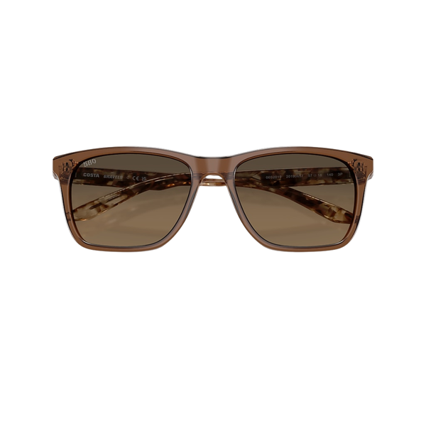 Costa Del Mar Gravels Sunglasses - Brown Smoke / Copper Gradient 580G