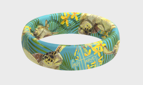 Groove Life Guy Harvey Thin Tropical Turtle Ring