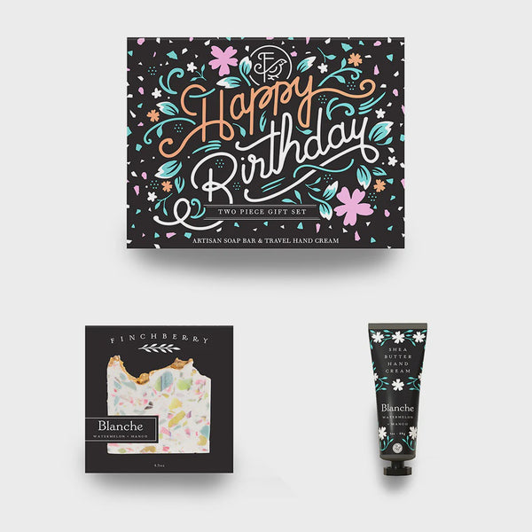 Finchberry Happy Birthday Soap /Hand Cream Gift Set