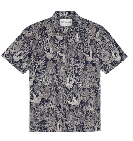 Tori Richard Hi Horse S/S Shirt / Navy