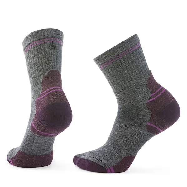 Smartwool Women's Hike Targeted Cushion Mid Crew Socks / Medium Gray