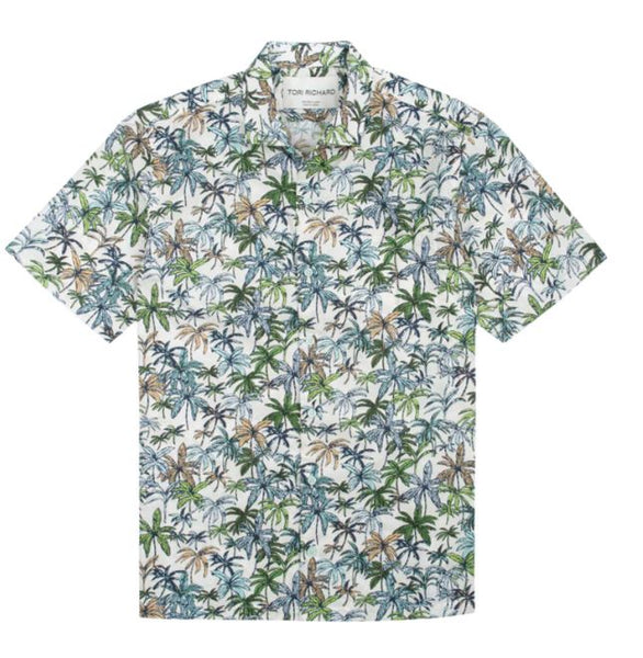 Tori Richard Men's In the Grove S/S Shirt / Eggshell