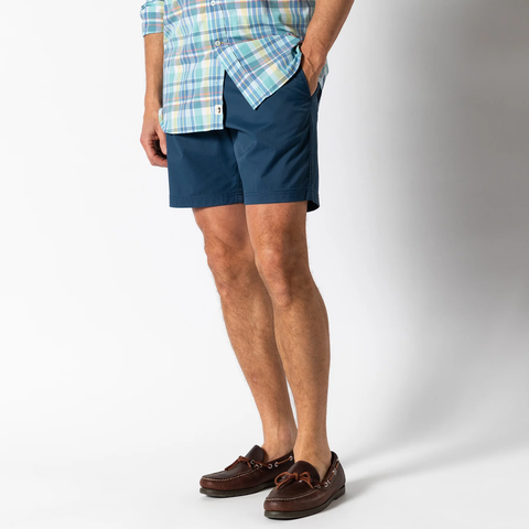 Duck Head Men's Harbor Performance Short - 8" /Dark Indigo