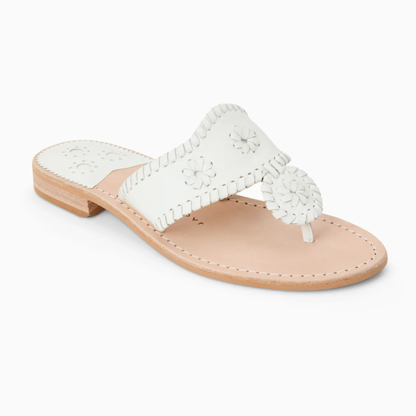 Jack Rogers Women's Jacks Flat Sandal / White