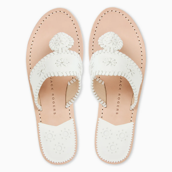 Jack Rogers Women's Jacks Flat Sandal / White