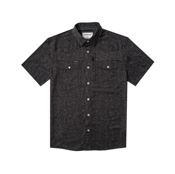 Poncho Men's Short Sleeve Western Shirt