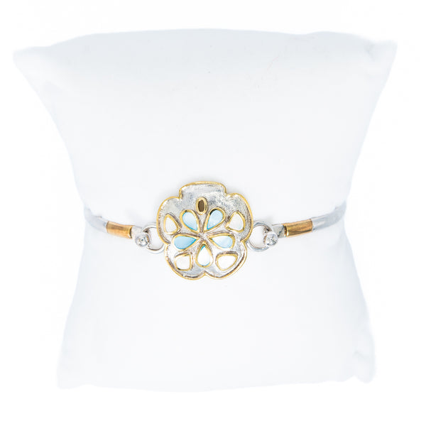 Kovel Curved Bezel Blue MOP Sand Dollar Topper