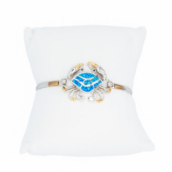Kovel Blue Opal Crab Topper