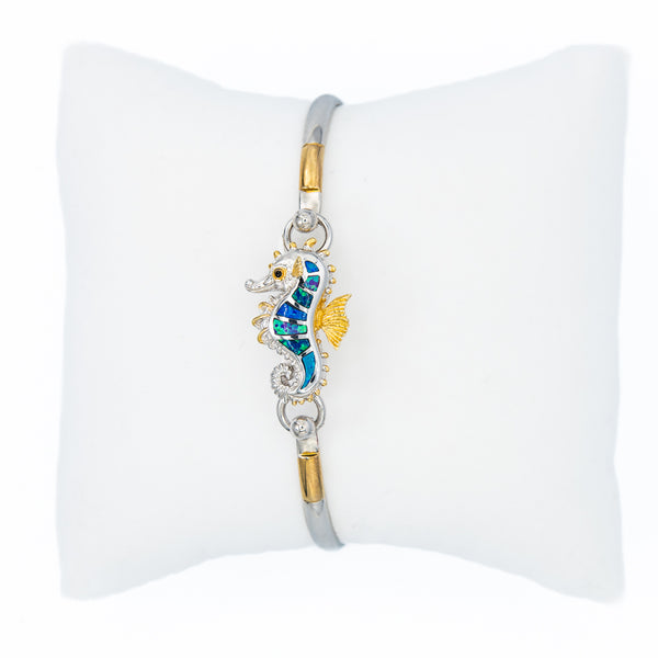 Kovel Blue Opal Small Seahorse Topper