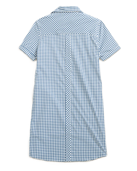 Southern Tide Kamryn Coastal Breeze Gingham Dress