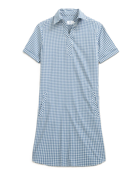 Southern Tide Kamryn Coastal Breeze Gingham Dress