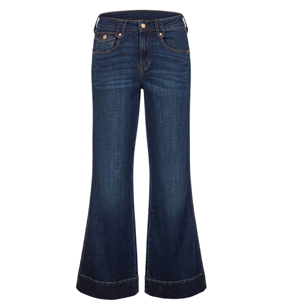 Liverpool Women's Hannah Outlaw Flare Jeans / Duskwood Blue
