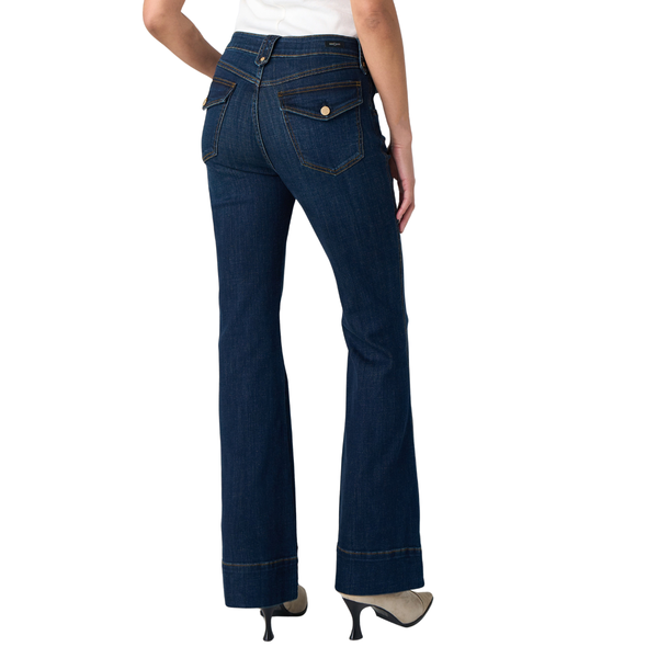 Liverpool Women's Hannah Outlaw Flare Jeans / Duskwood Blue