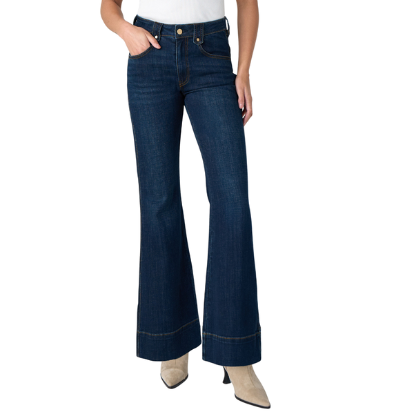 Liverpool Women's Hannah Outlaw Flare Jeans / Duskwood Blue