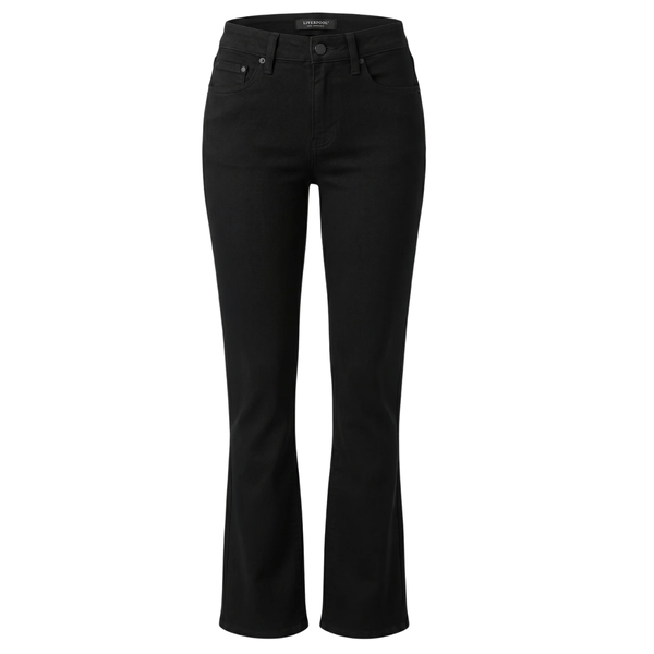 Liverpool Women's Bobbie Baby Boot Jeans / Black Rinse