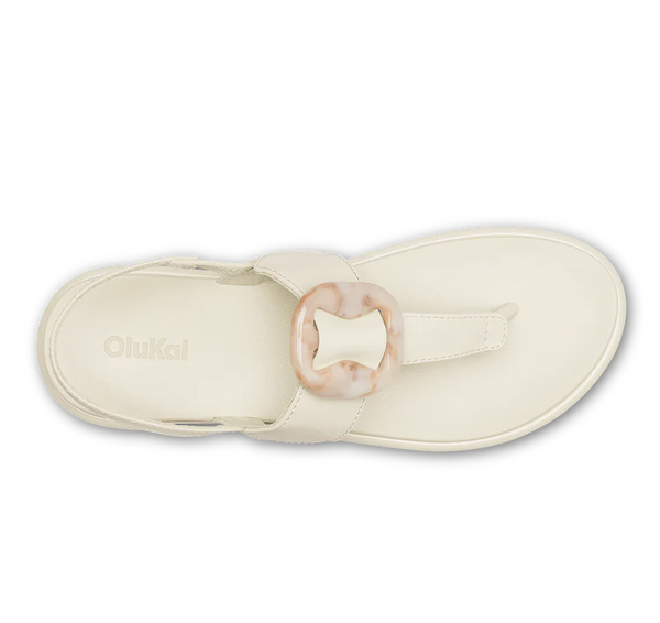Olukai Women's La'i T-Bar Sandal / White Sand - White Sand