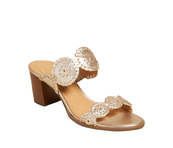 Jack Rogers Women's Lauren Mid Heel / Platinum