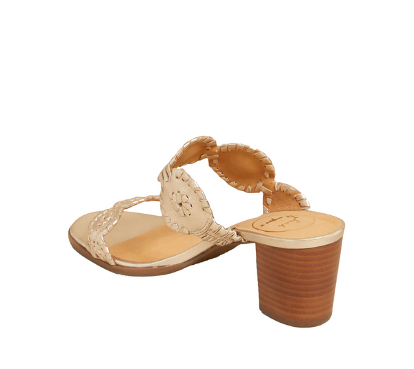 Jack Rogers Women's Lauren Mid Heel / Platinum