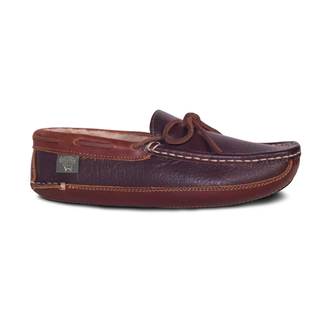 Cloud Nine Men's Leather Driving Moccasin / Chocolate