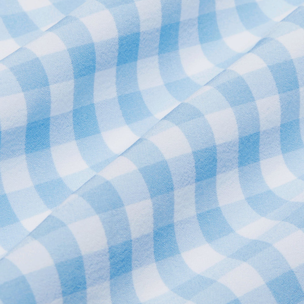 Mizzen + Main Men's Leeward Trim Fit Dress Shirt / Light Blue Gingham
