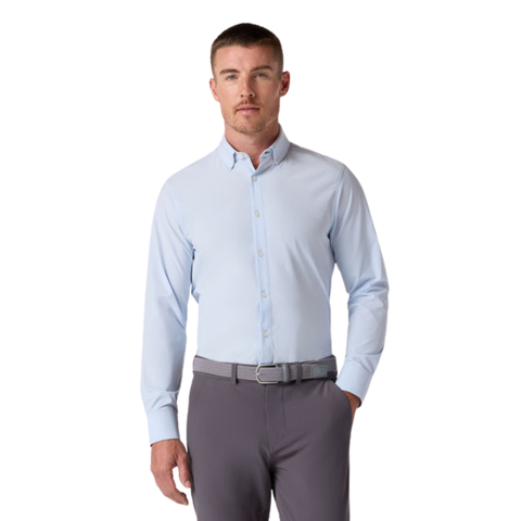 Mizzen + Main Leeward Trim Fit Men's Dress Shirt / Light Blue Solid