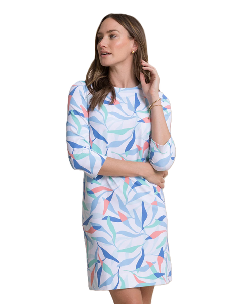 Southern Tide Women's Leira Printed Dress / Classic White
