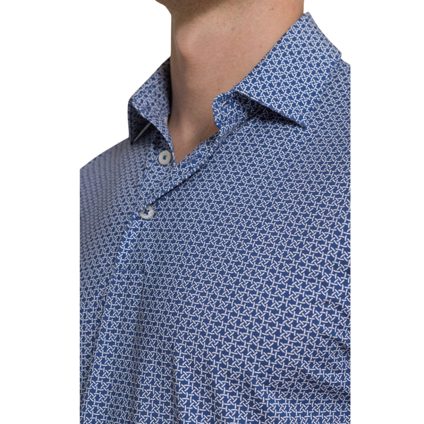Southern Tide Men's Driver Weaving Around Polo / Nautical Blue