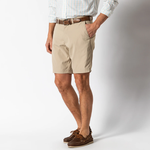 Duck Head Men's Long Drive Performance Short - 9"/ Khaki