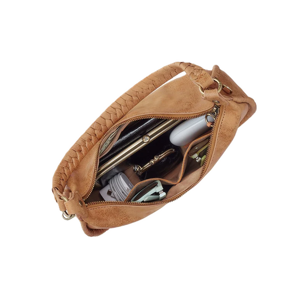 Hobo Mia Crescent Hobo Leather Purse/ Whiskey