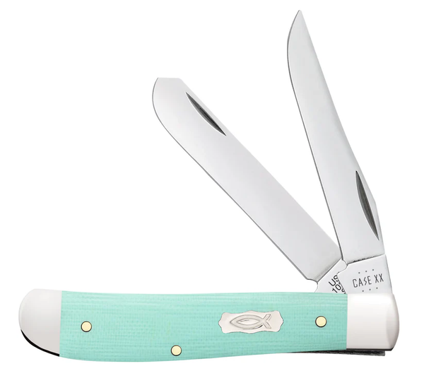 Case Seafoam Green G-10 Mini Trapper