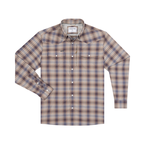 Poncho Men's Long Sleeve Western Shirt