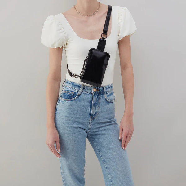 Hobo Dixon Phone Sling (Black) Purse