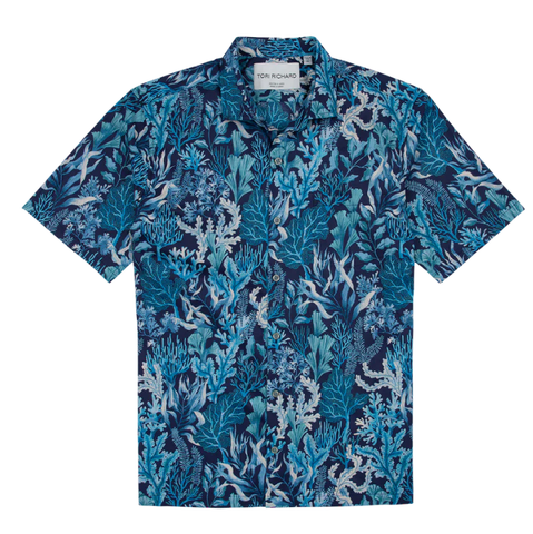 Tori Richard Naptune's Garden S/S Shirt / Midnight